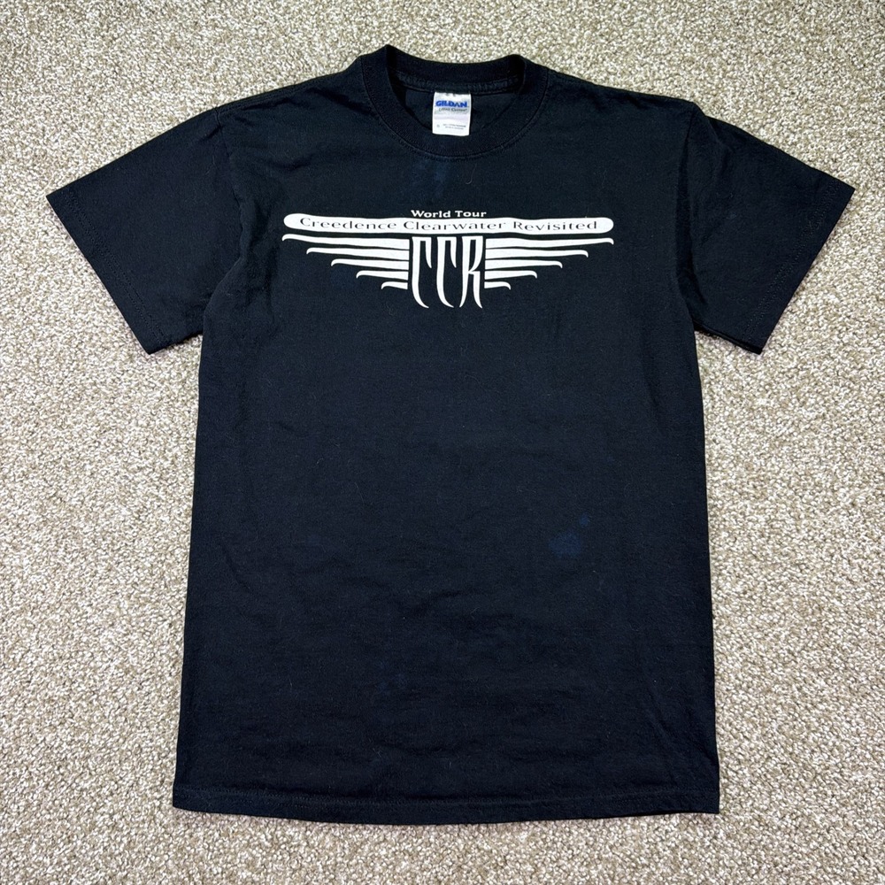 Vintage Creedence Clearwater Revival Shirt Black Small Free Bird - Picture 3 of 7